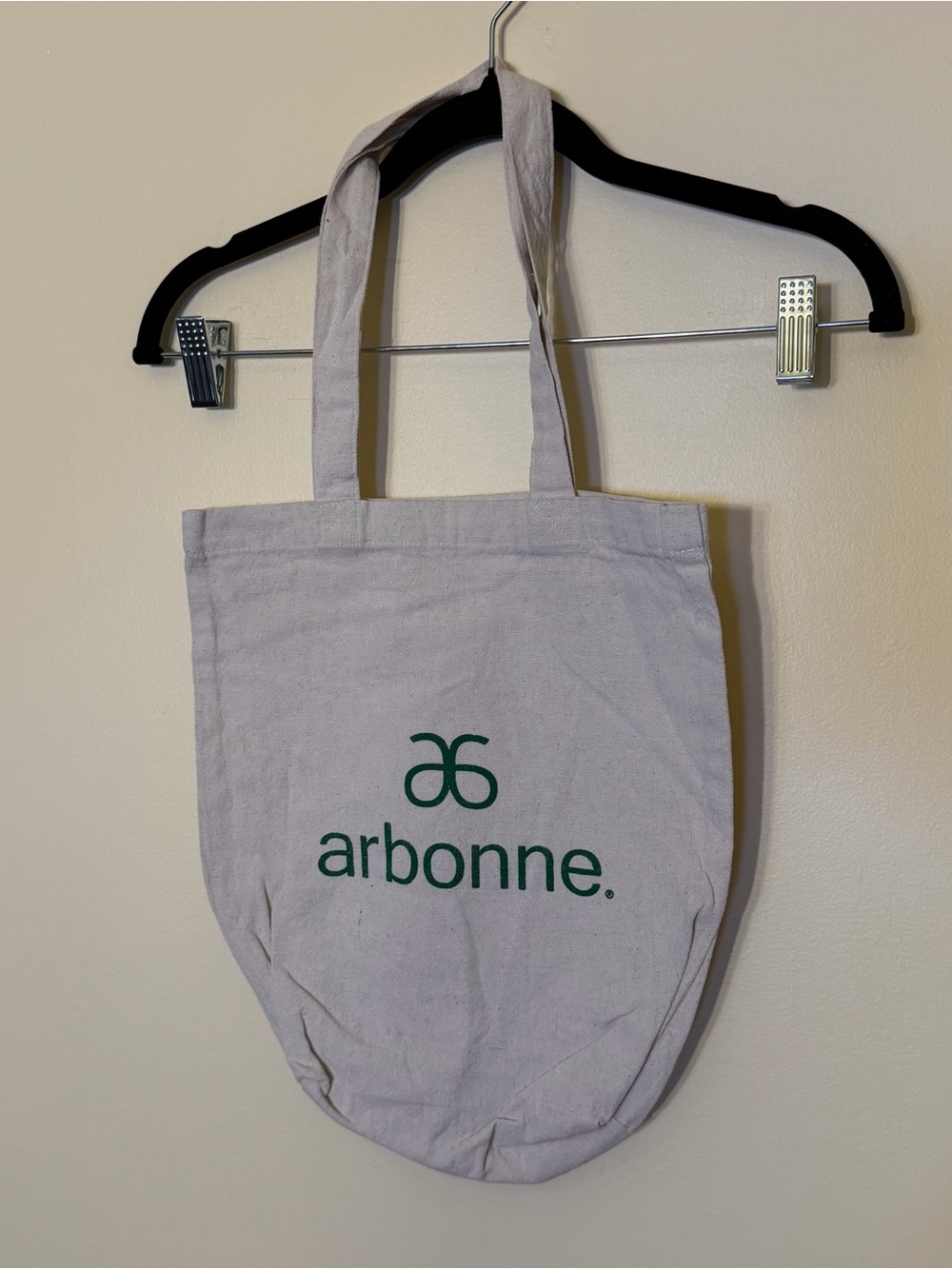 Arbonne Canvas Tote Bag Tan Cotton Fair Trade
